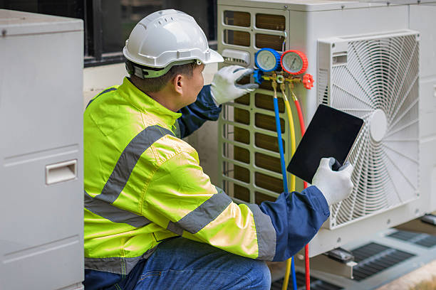 Professional Hvac technician working in Brighton, MI